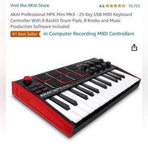MPL mini midi controller compact keyboard and pad still in the box, never used